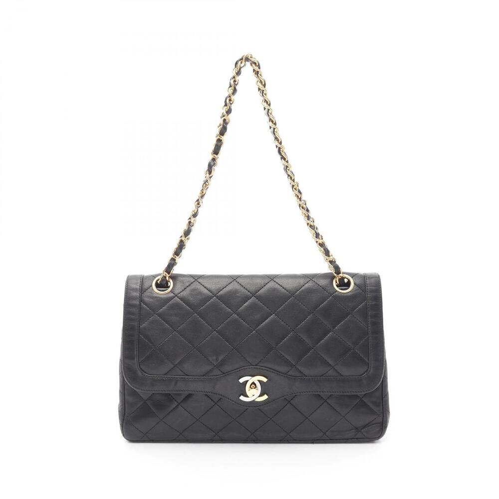 Chanel Matelasse Paris Limited Edition Double Flap Shoulder Bag Lambskin